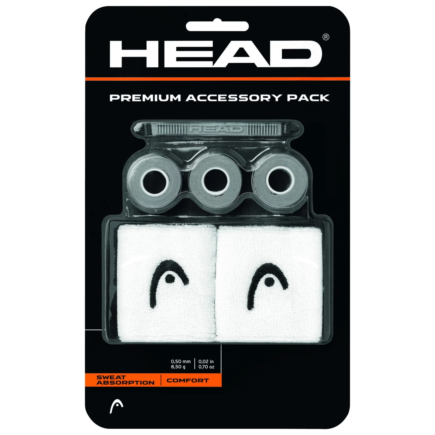 Head Premium Tennis Accessory Pack (Grey/White)