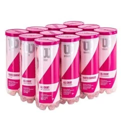 Wilson Intrigue All Court Pink Tennis Balls - 12 Can Case