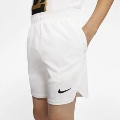 Nike Boys Court Flex Ace Shorts (White/Black)