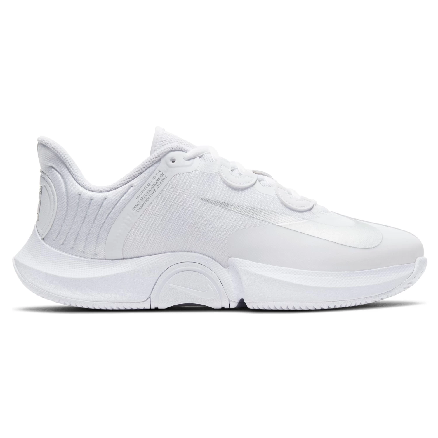 Nike Air Zoom GP Turbo Women's Tennis Shoe (White/Silver)