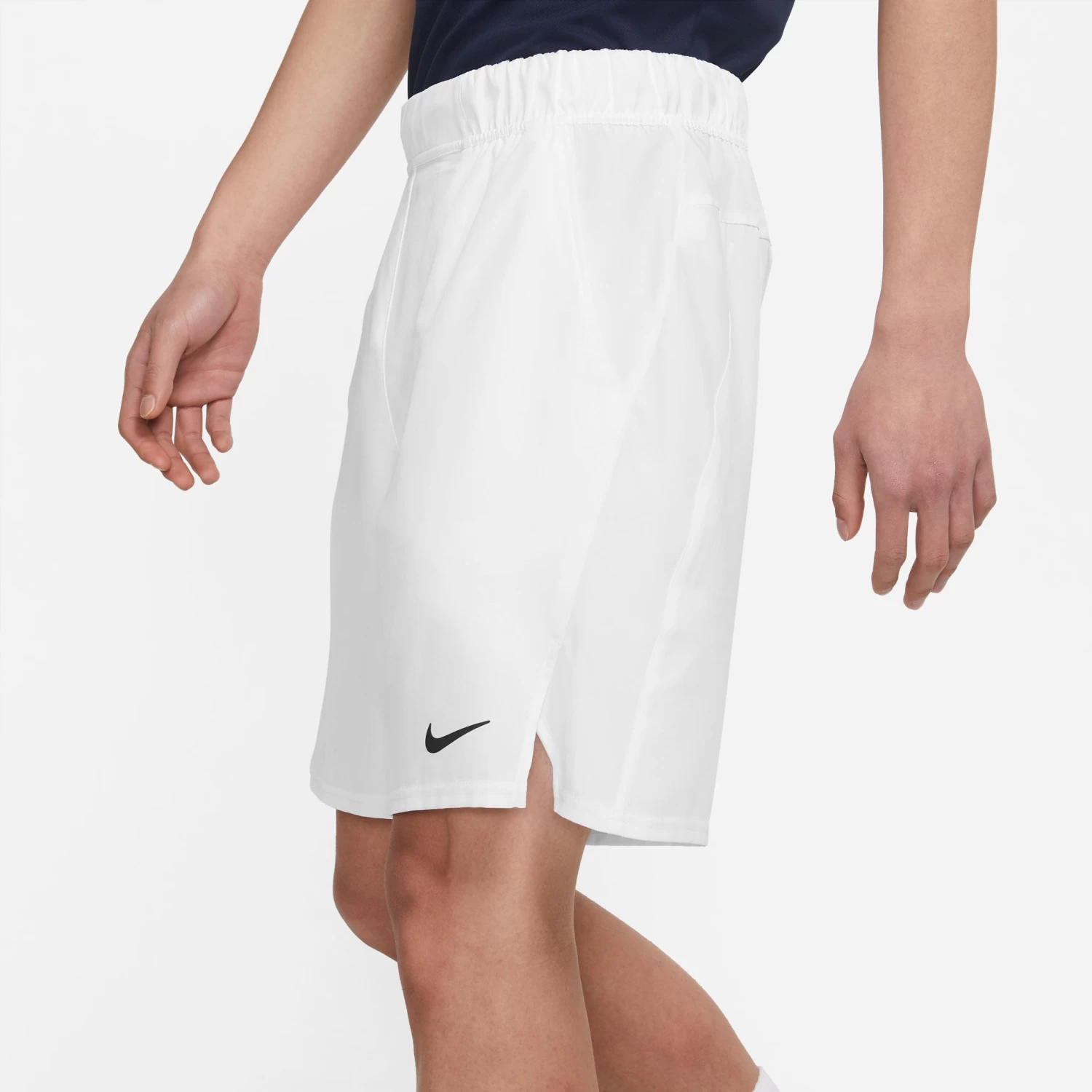 Nike Men's Dri-FIT Victory 9-Inch Shorts (White/Black) - Image 3