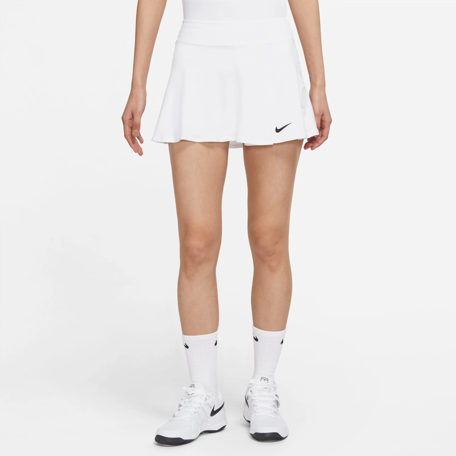 Nike Women's Dri-FIT Victory Flouncy Skirt (White/Black) - Image 6