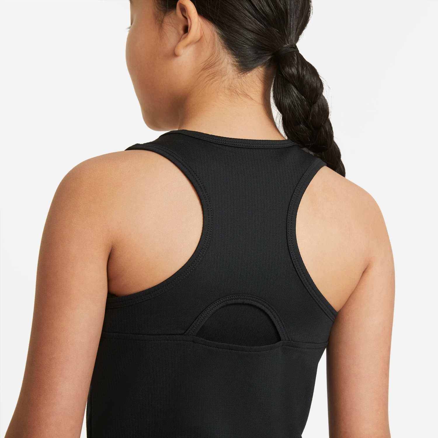 Nike Girls' Dri-FIT Victory Tank (Black/White) - Image 3