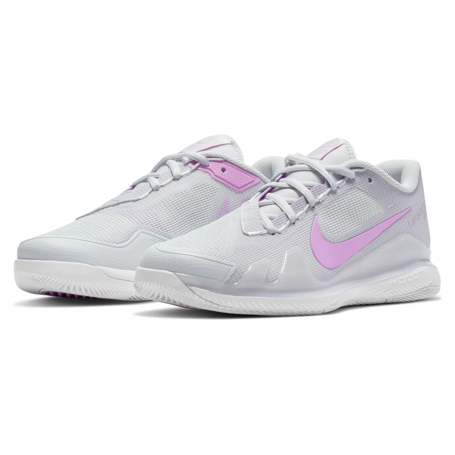 Nike Air Zoom Vapor Pro Women's Tennis Shoe (Light Grey/Fuchsia/White) - Image 5