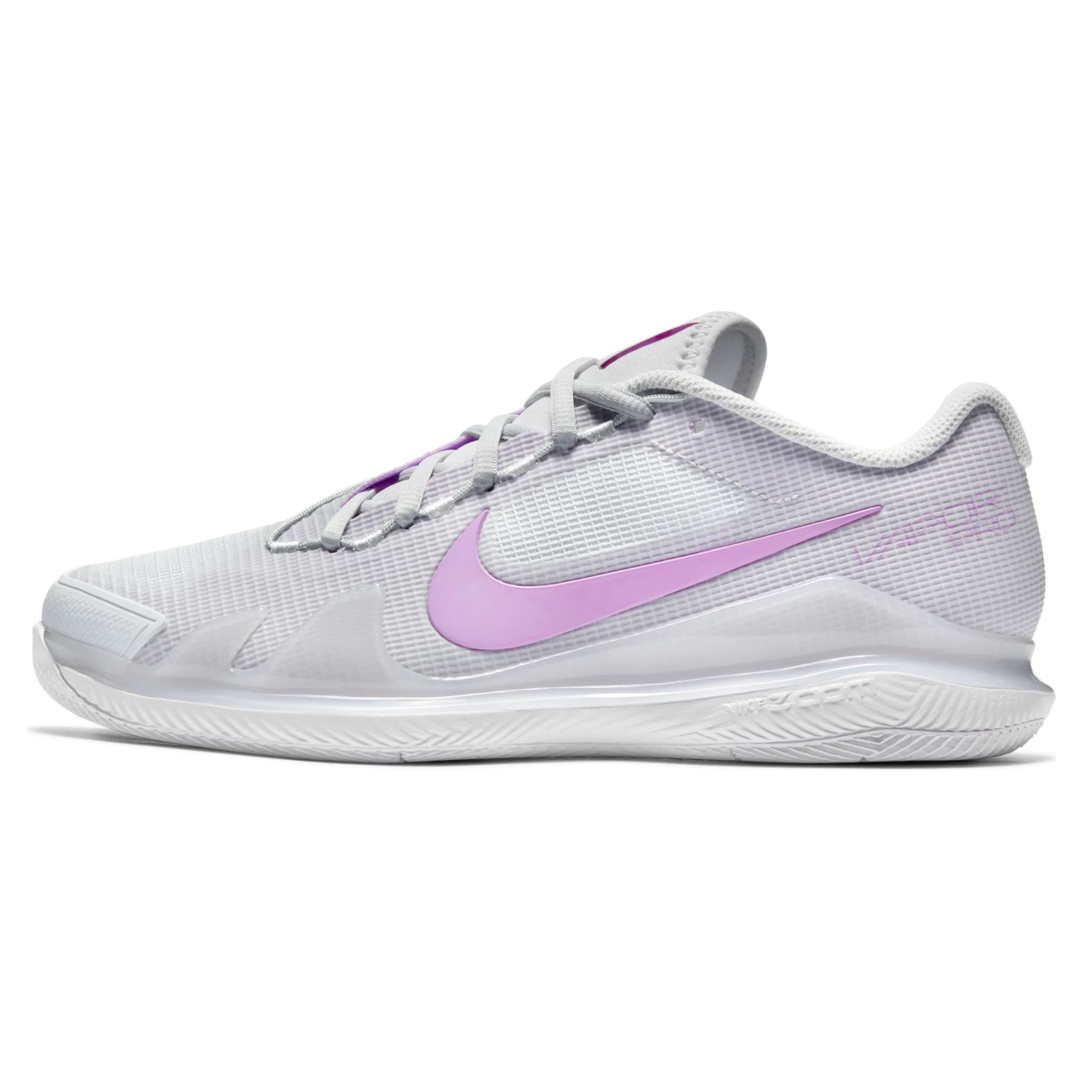 Nike Air Zoom Vapor Pro Women's Tennis Shoe (Light Grey/Fuchsia/White) - Image 9