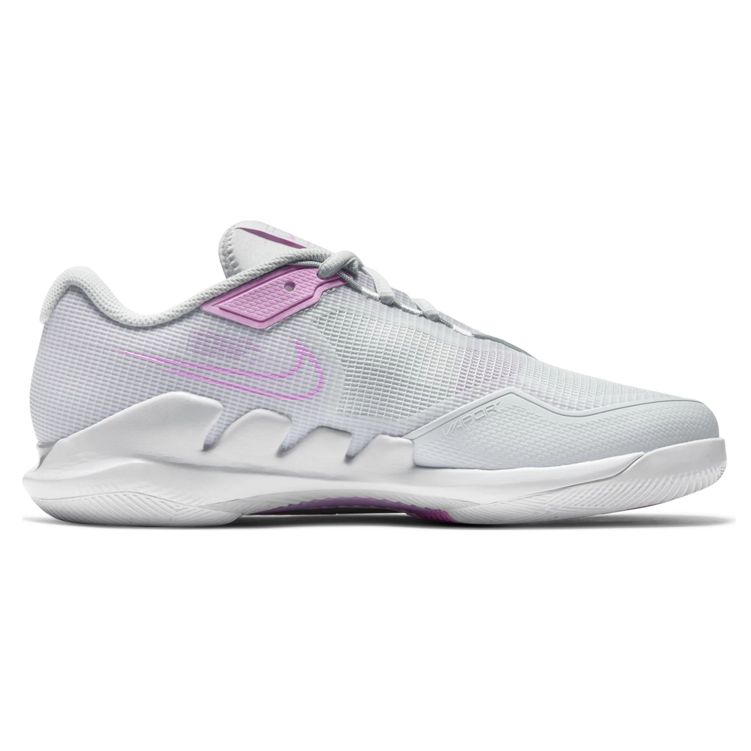 Nike Air Zoom Vapor Pro Women's Tennis Shoe (Light Grey/Fuchsia/White) - Image 10