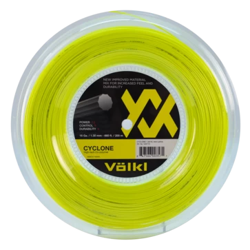 Volkl Cyclone 16/1.30 Tennis String Reel (Neon Yellow)