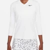 Nike Women's Court Victory Dri-Fit TOP 3/4 Sleeve (White/Black)