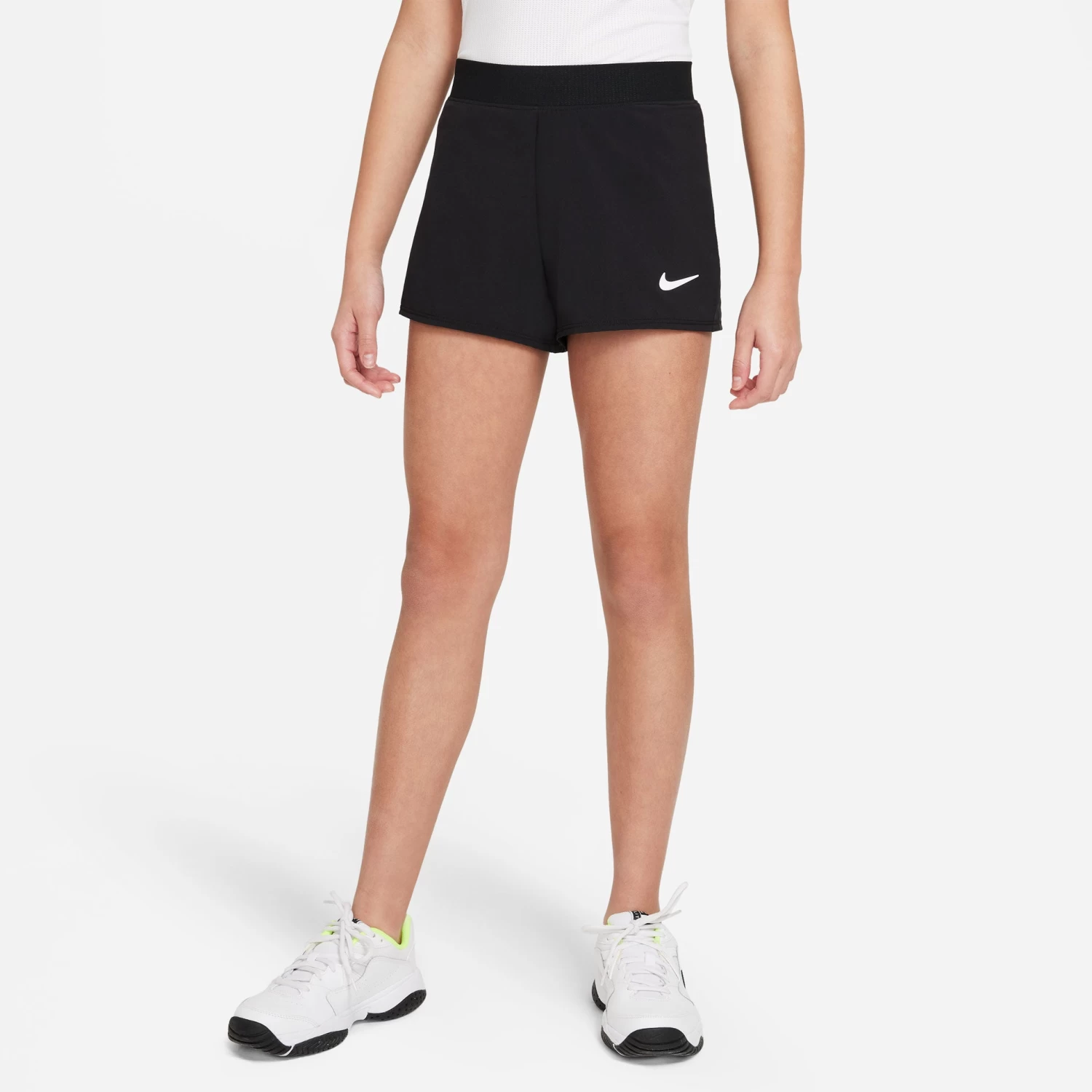 Nike Girls' Dri-FIT Victory Shorts (Black/White) - Image 3