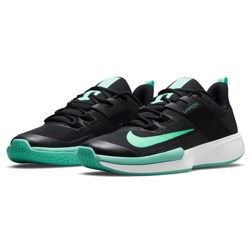 Nike Vapor Lite Men's Tennis Shoe (Black/Green/White) - Image 8