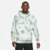 Nike Men's Fleece Tie-Dye Heritage Tennis Hoodie (White/Steam)