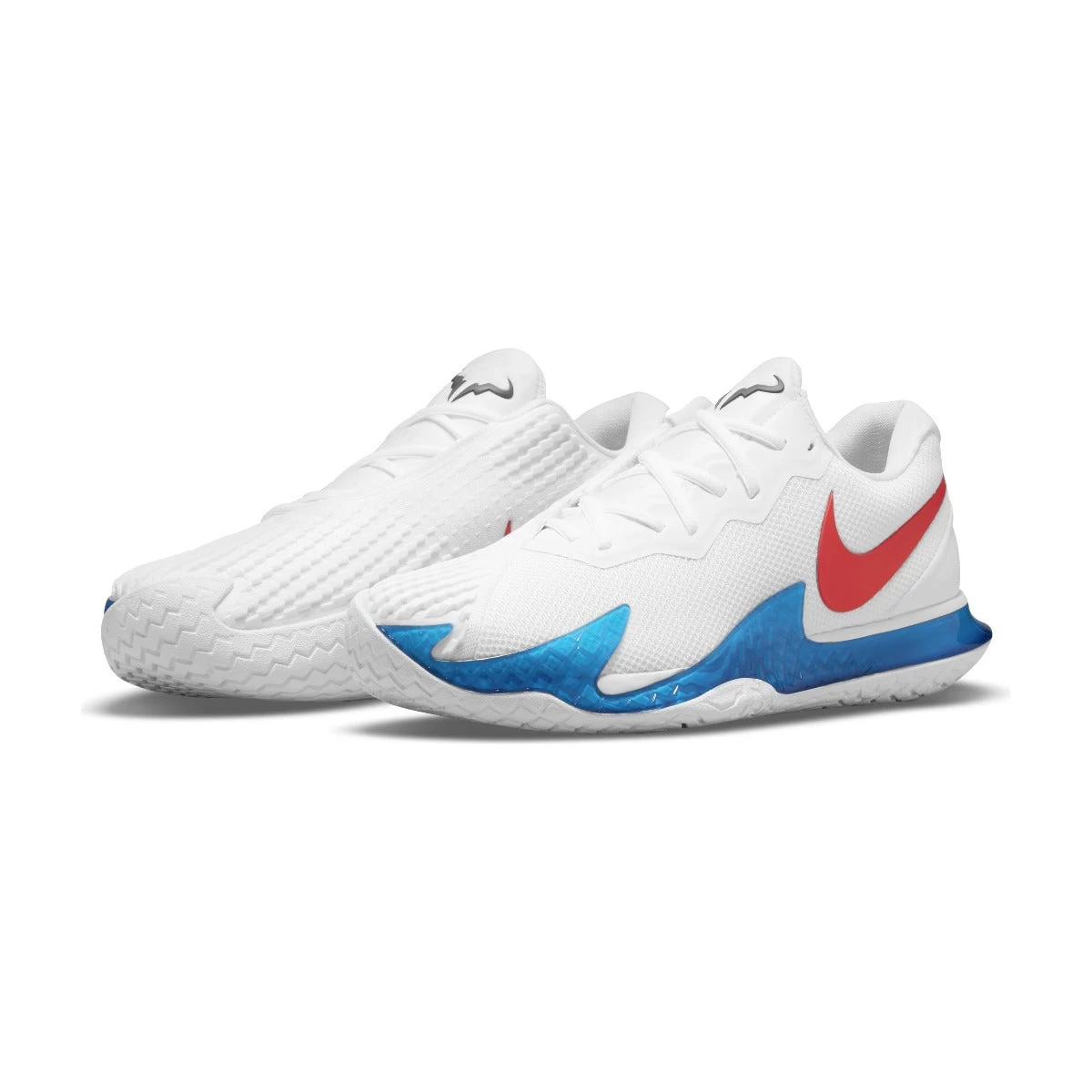 Nike Zoom Vapor Cage 4 Rafa Men's Tennis Shoe (White/Red/Blue) - Image 6