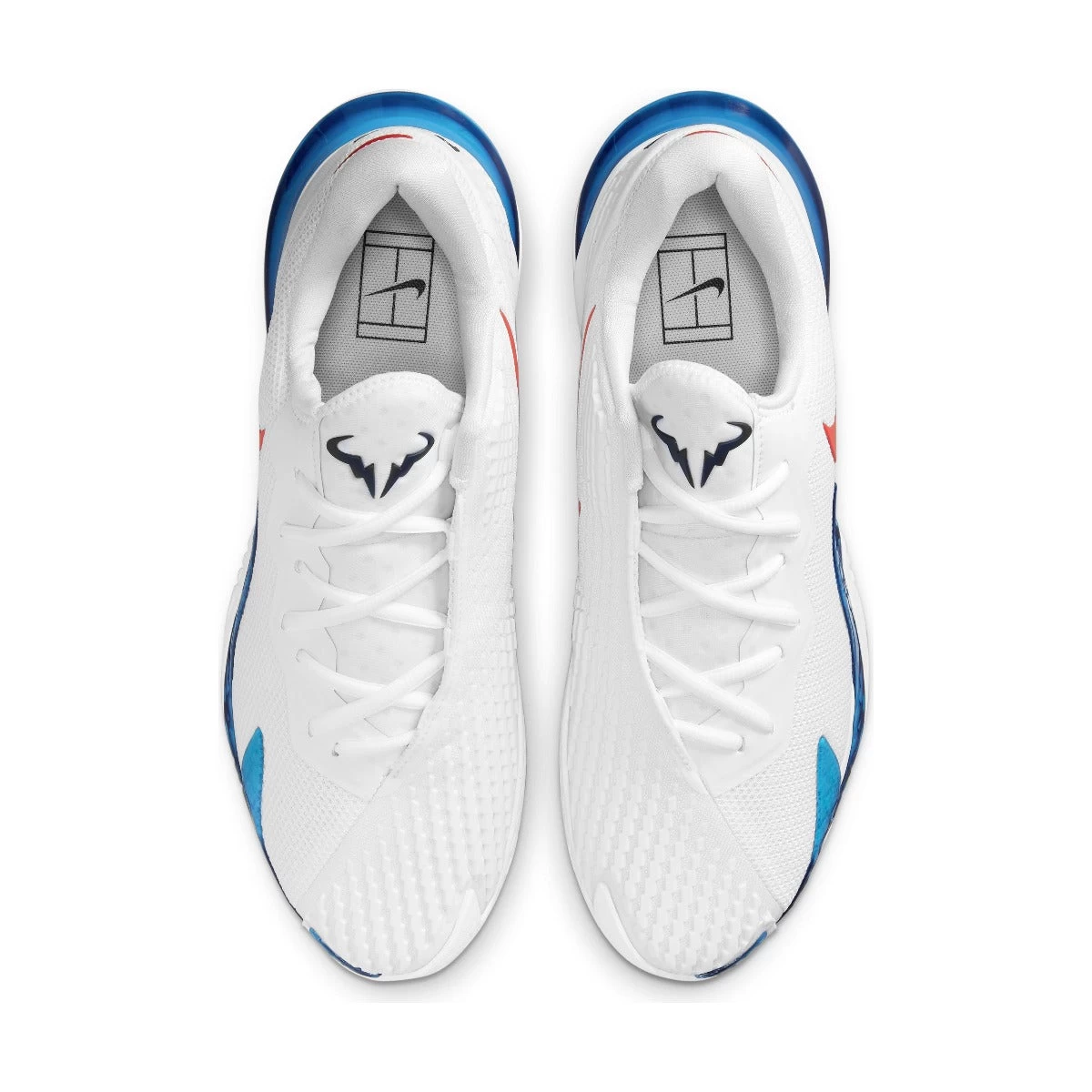 Nike Zoom Vapor Cage 4 Rafa Men's Tennis Shoe (White/Red/Blue) - Image 5