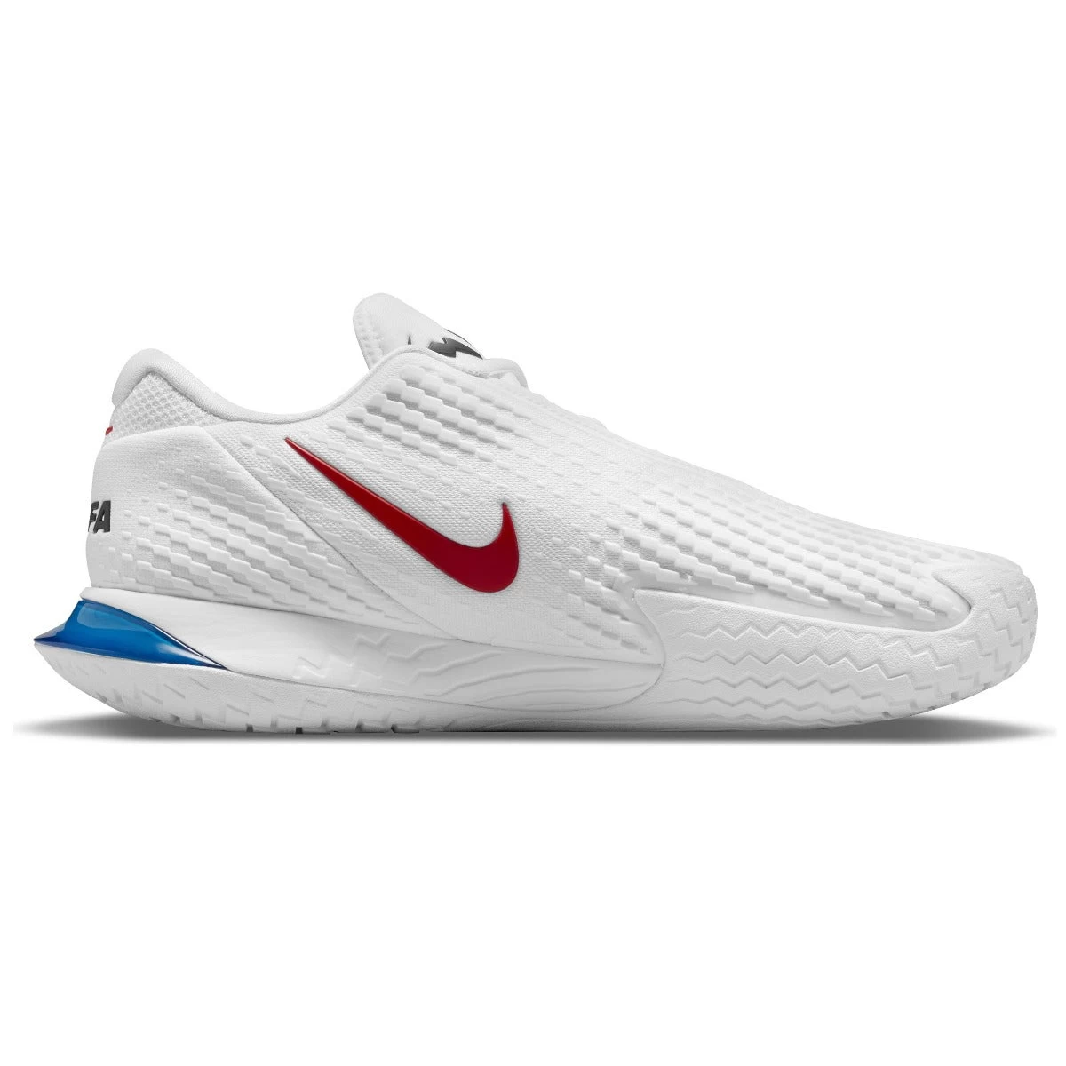 Nike Zoom Vapor Cage 4 Rafa Men's Tennis Shoe (White/Red/Blue) - Image 10
