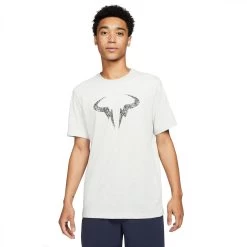 Nike Men's Dri-FIT Rafa Clay Top (Grey Heather/Black)