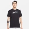 Nike Men's Dri-FIT Distressed Swoosh Top (Black)
