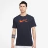 Nike Men's Dri-FIT Distressed Swoosh Top (Obsidian)