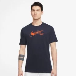 Nike Men's Dri-FIT Distressed Swoosh Top (Obsidian)