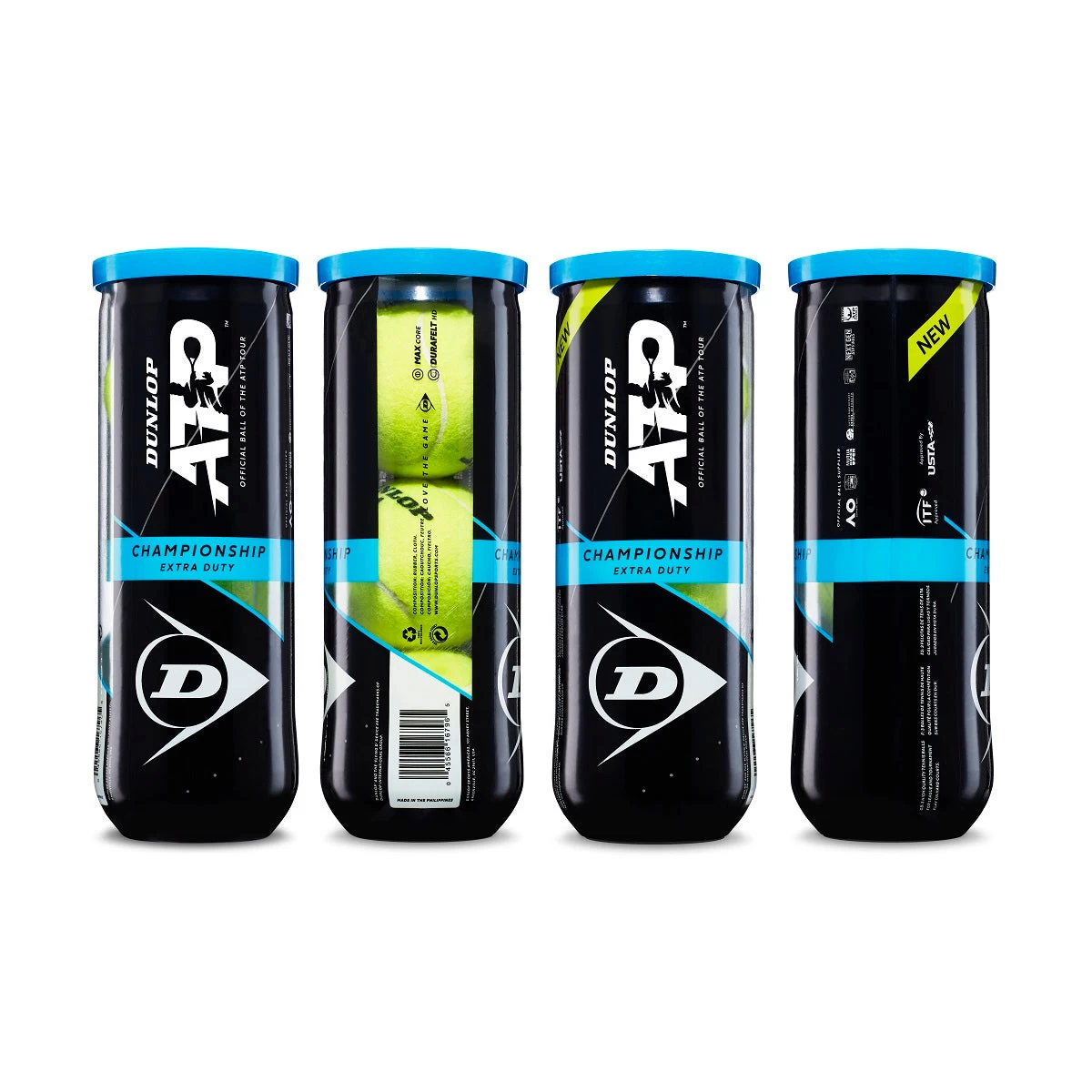 Dunlop ATP Championship Extra Duty Tennis Balls - 24 Can Case - Image 3