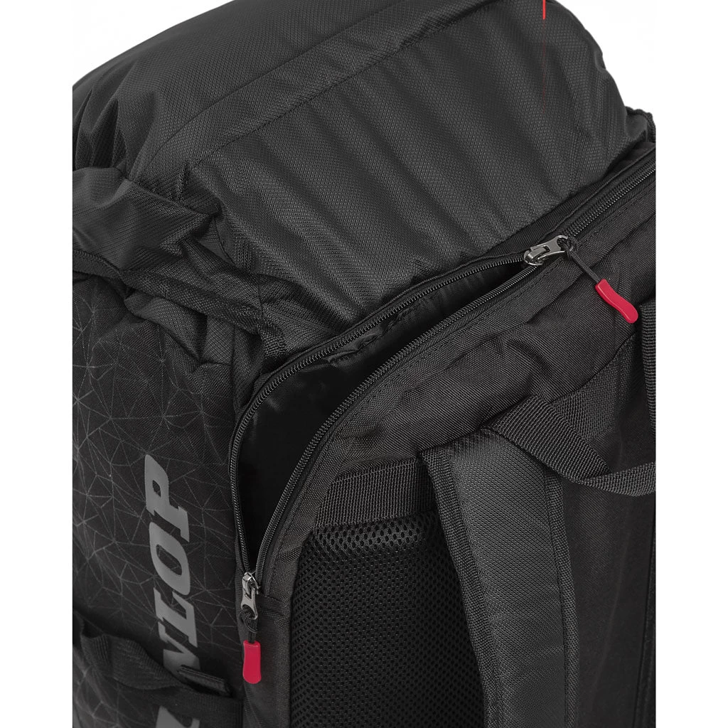 Dunlop SX Casual Sport Long Backpack Racquet Bag (Black/Red) - Image 4