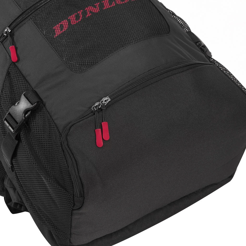 Dunlop SX Casual Sport Long Backpack Racquet Bag (Black/Red) - Image 3