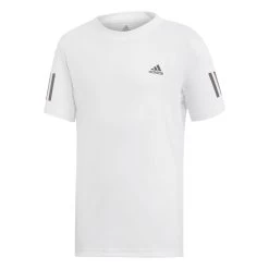 Adidas Boy's 3 Stripes Club Top (White/Black)