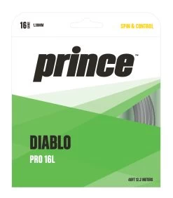 Prince Diablo Pro 16L/1.27 Tennis String (Black)