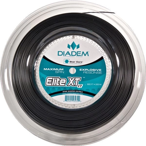 Diadem Elite XT 17/1.17 Tennis String Reel (Charcoal)