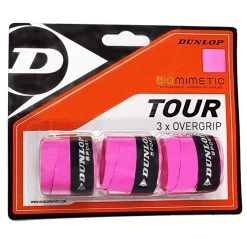 Dunlop Biomimetic Tour Overgrip 3 Pack (Pink)