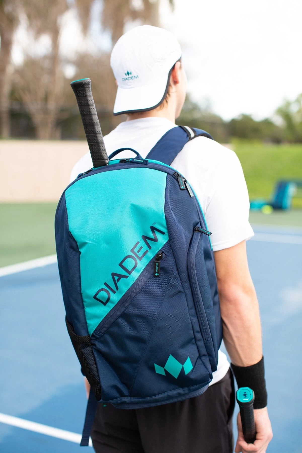 Diadem Elevate Tour Backpack Racquet Bag (Teal/Navy) - Image 2