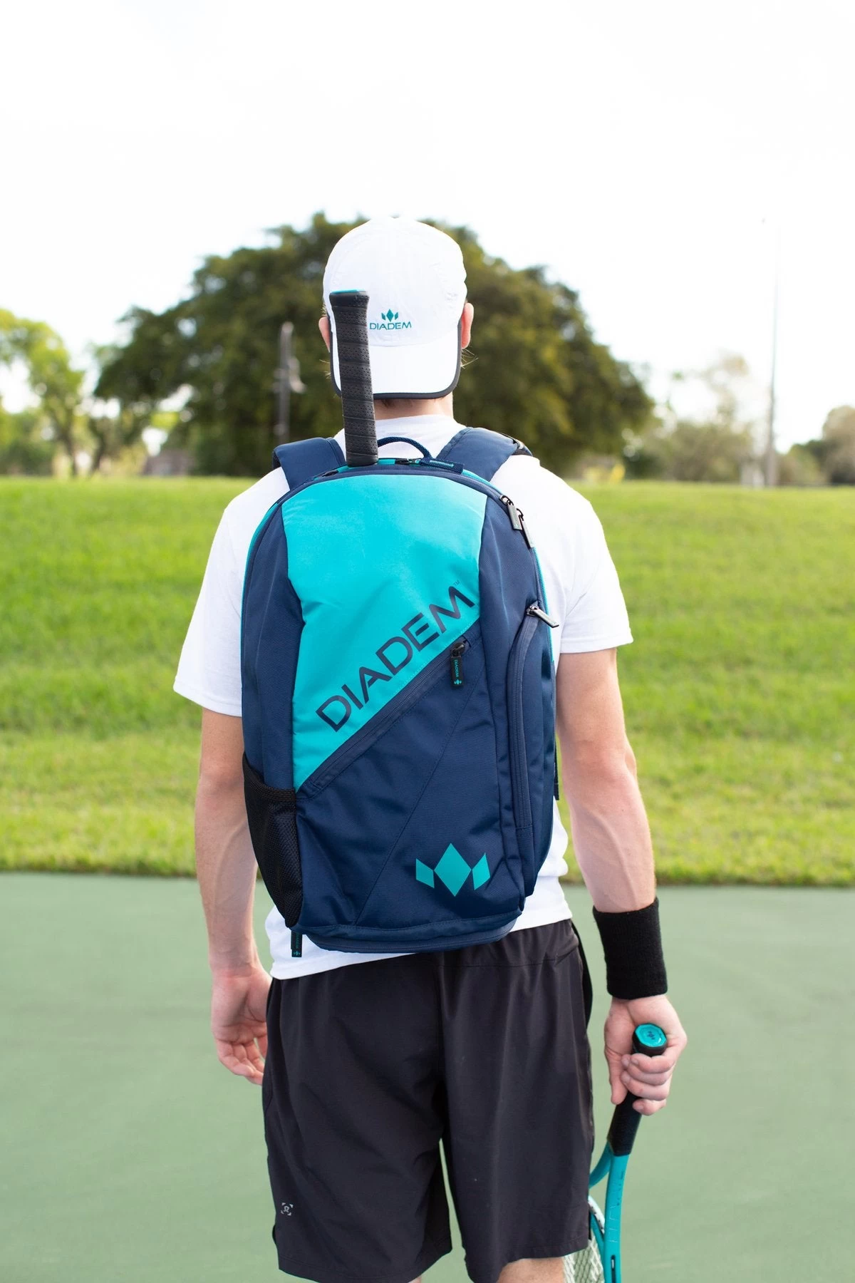 Diadem Elevate Tour Backpack Racquet Bag (Teal/Navy) - Image 3