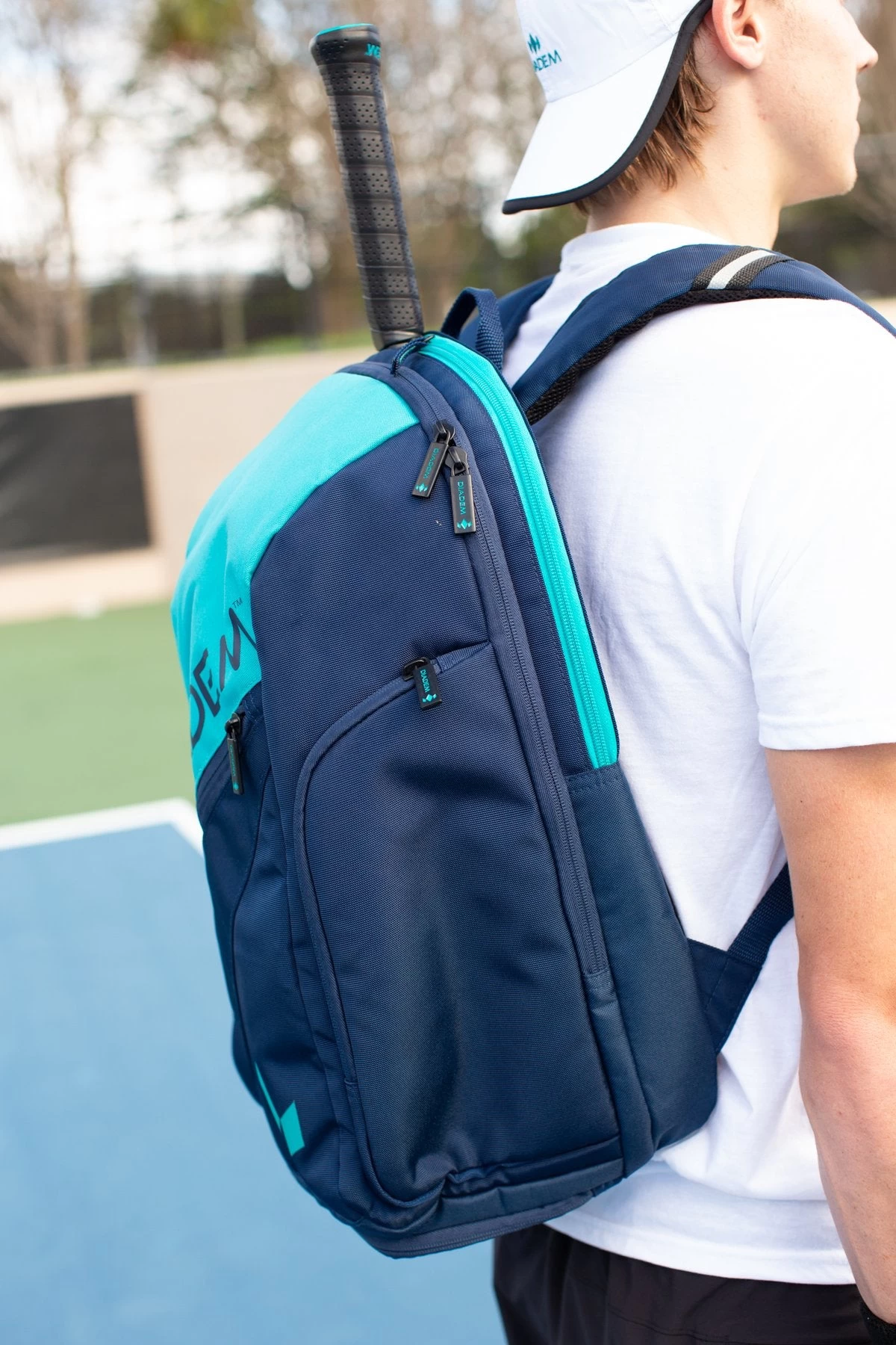 Diadem Elevate Tour Backpack Racquet Bag (Teal/Navy) - Image 4
