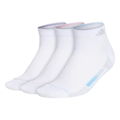 Adidas Women's Superlite 3 Stripe Low-Cut Socks (White)