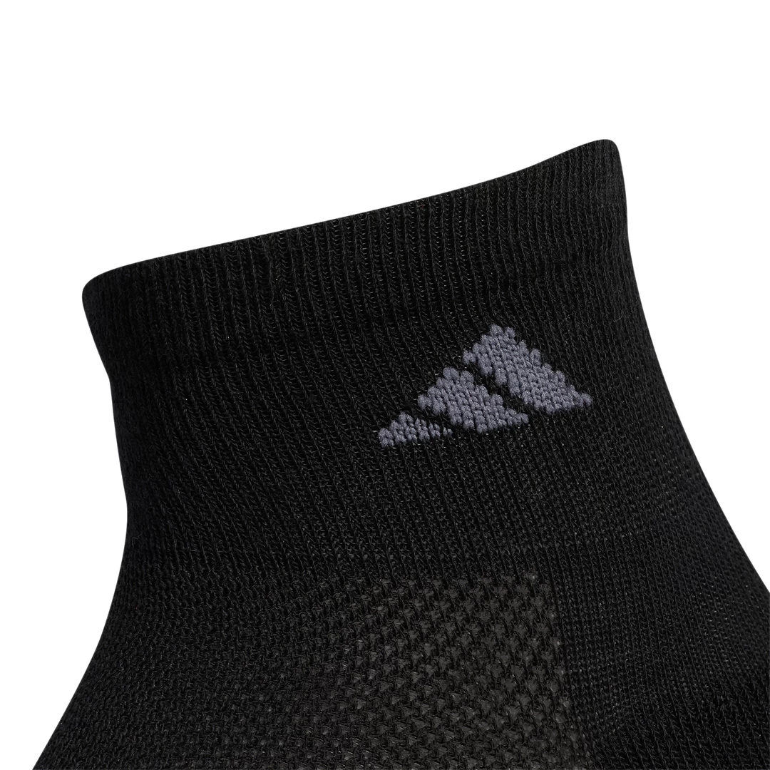 Adidas Men's Superlite Quarter Crew Socks (Black) - Image 2