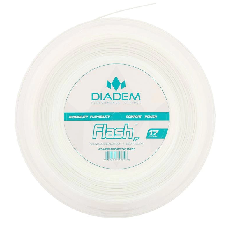 Diadem Flash 17/1.20 Tennis String Reel (White)
