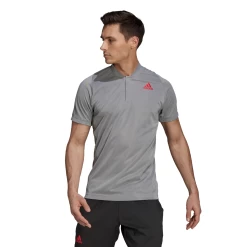 Adidas Men's FreeLift Primeblue Polo (Grey)