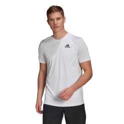 Adidas Men's Club 3 Stripes Top (White/Black)