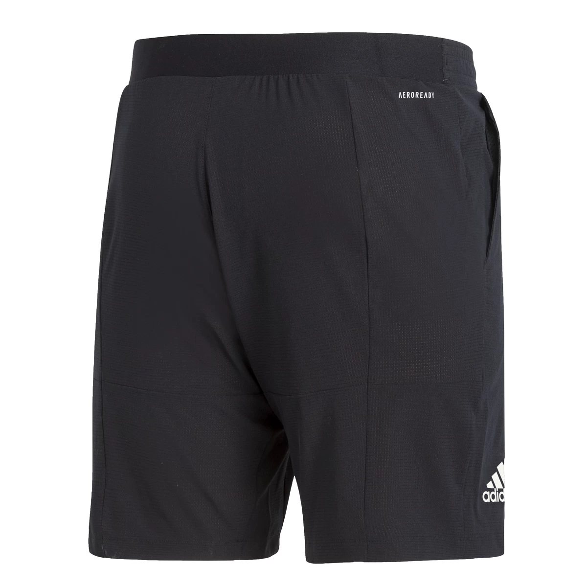 Adidas Men's Club Stretch Woven 7-Inch Shorts (Black/White) - Image 7