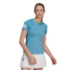 Adidas Women's Club Top (Hazy Blue/White)