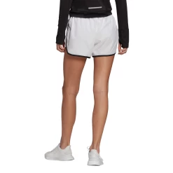 Adidas Women's Marathon 4-Inch Shorts (White/Black)