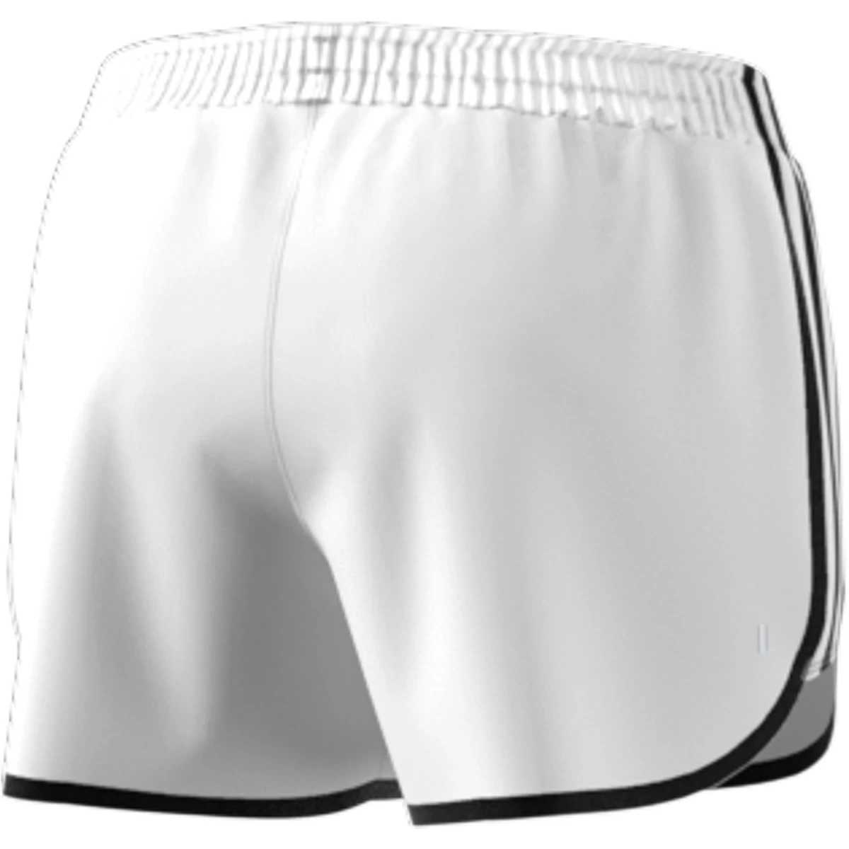 Adidas Women's Marathon 3-Inch Shorts (White/Black) - Image 7