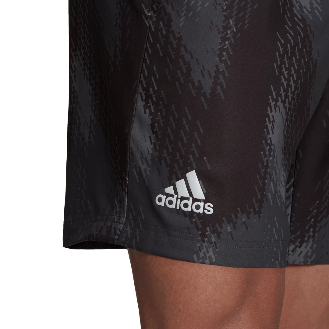 Adidas Men's Primeblue Printed 7 Inch Shorts (Grey Five/Black) - Image 3