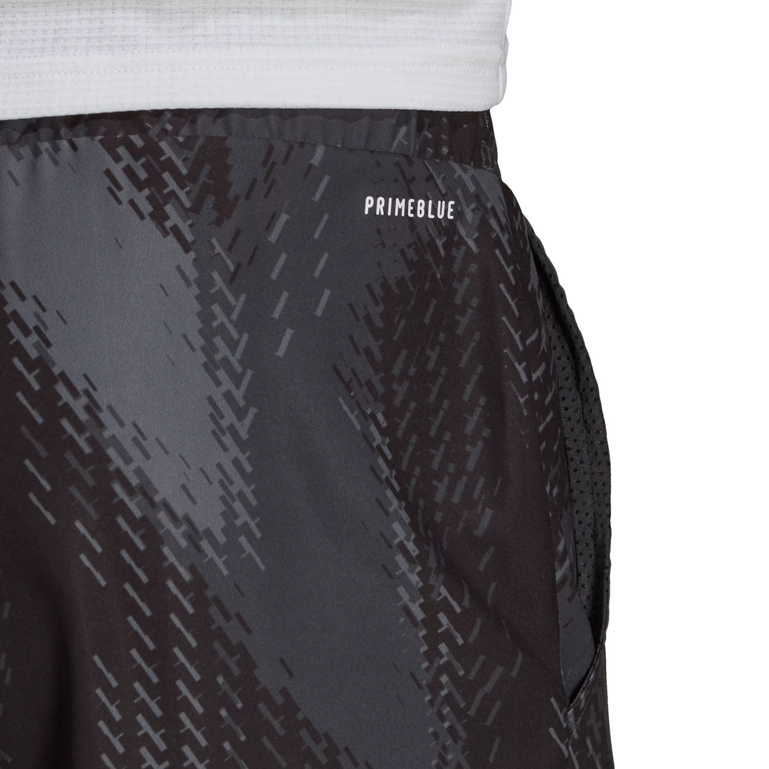Adidas Men's Primeblue Printed 7 Inch Shorts (Grey Five/Black) - Image 5