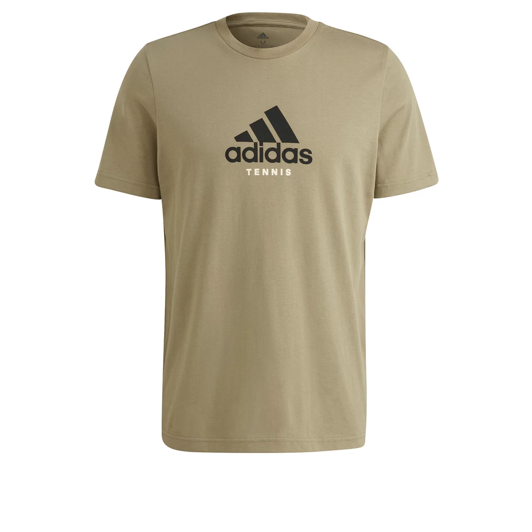 Adidas Men's Tennis Graphic Tee Top (Orbit Green) - Image 7
