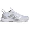 Adidas Adizero Ubersonic 4 Women's Tennis Shoe (White/Silver/Grey)