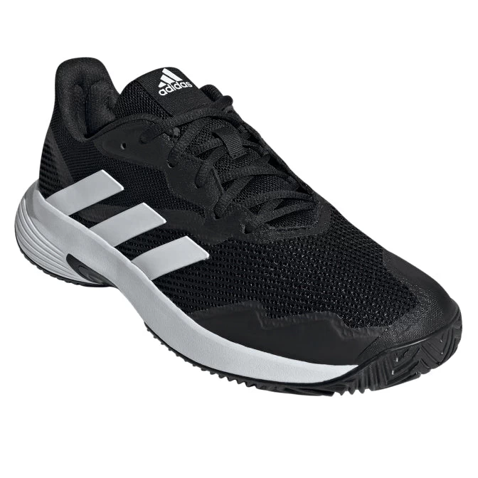 Adidas CourtJam Control Men's Tennis Shoe (Core Black/Cloud White) - Image 6