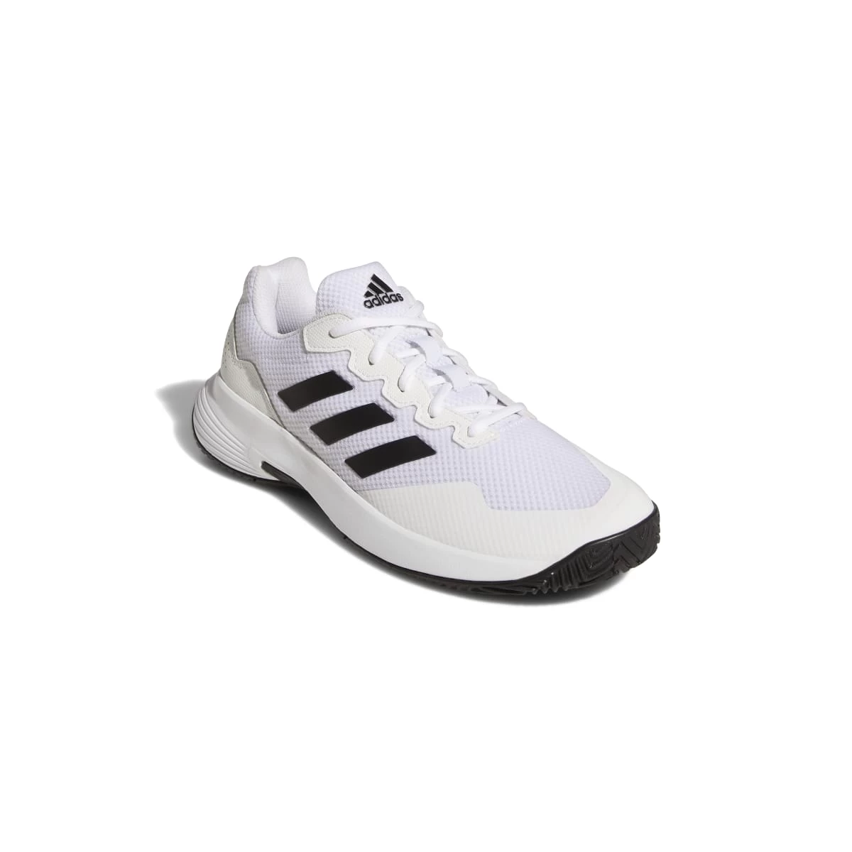 Adidas GameCourt 2 Men's Tennis Shoe (White/Black) - Image 5