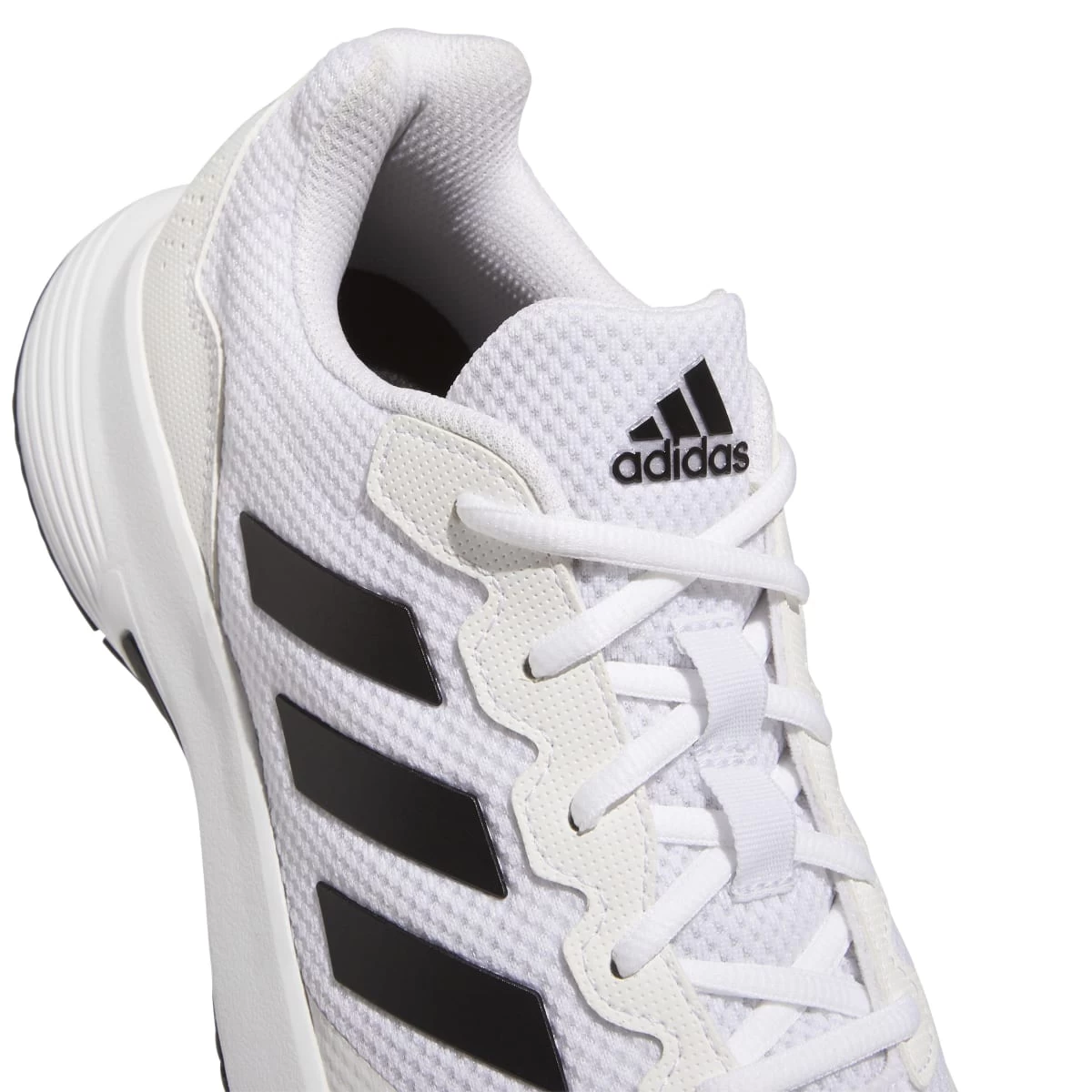 Adidas GameCourt 2 Men's Tennis Shoe (White/Black) - Image 7