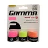 Gamma Neon Dri Overgrip 3 Pack (Pink/Yellow/Orange)