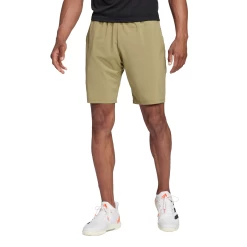 Adidas Men's Club Stretch Woven 9 Inch Shorts (Orbit Green/Black)